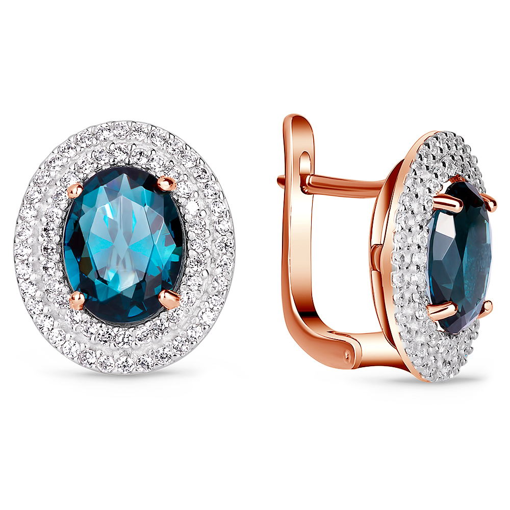 Серьги с London Blue Topaz PDSZ66LB